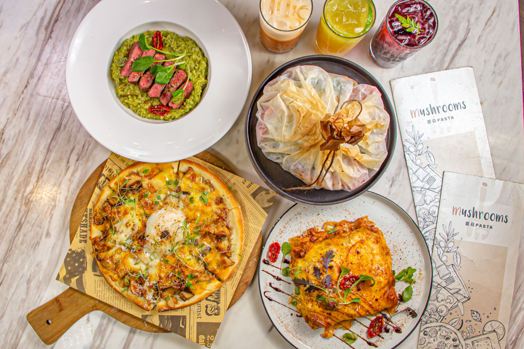 台中龍井，蘑菇pasta~東海商圈裡的熱門IG打卡餐廳。