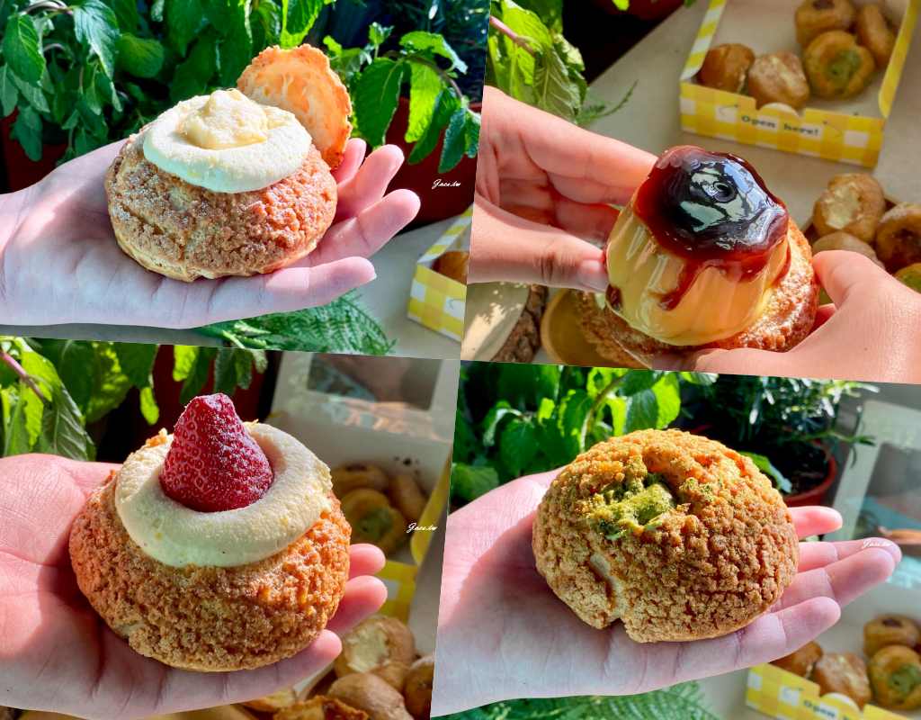 來自台南的水果爆餡菠蘿泡芙，BUTTER ROO台中漢口店